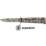 Balisong couteau papillon 22cm camouflage - ALBAINOX