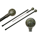 Canne épée 91,5cm de marche - design croix dragon