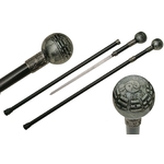Canne épée 92cm de marche - design Yin et le Yang