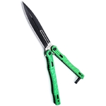 Couteau papillon night fighter - balisong vert...
