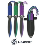 3 Couteaux de lancer 19cm multicolore - ALBAINOX