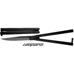 Couteau papillon balisong noir 24cm - Léopard