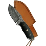 Poignard couteau 17,9cm lame DAMAS - Damascus Buffalo..