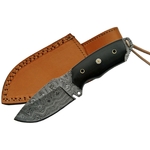 Poignard couteau 17,9cm lame DAMAS - Damascus Buffalo