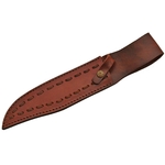 Grand poignard couteau 36,5cm DAMAS - Damascus corne laiton...