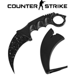 Couteau CS GO Counter Strike 18,7cm - noir blanc tactique