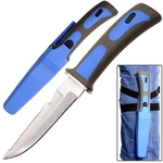 Couteau de plongée sous-marine 23,5cm - bleu ALBAINOX.2