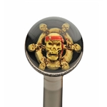 Canne épée 94cm de marche - Design Pirate Squelette...