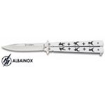 Balisong couteau papillon 22,5cm - Design NINJA shuriken