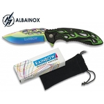 Couteau pliant 20cm RAINBOW + pochette - ALBAINOX