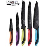 Coffret couteaux PRADEL couteau de cuisine table - Pierre noire couleur..