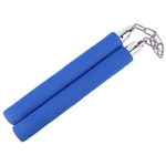 Nunchaku bleu mousse compacte - idéal entraînement