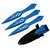 Lot 3 couteaux de lancer 18,8cm full tang Blue Night