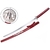 Katana tranchant 94,5cm rouge design dragon