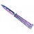 Couteau papillon balisong 22,5cm multicouleur