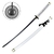 Katana sabre japonais 96,5cm blanc fourreau bois