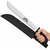 Machette Amazonas 60 cm avec étui noir et lame dentée en acier tenue en main sur fond blanc pour bushcraft, survie et outdoor