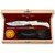Coffret cadeau couteau Laguiole Bougna manche en os avec étui cuir, fusil d'affûtage et graisse d'entretien