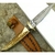 Poignard 22cm lame en damas, couteau bois de cerf (1)