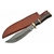 Couteau avec lame damas - poignard cuir - DM1064