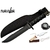 Poignard couteau 35cm tactique noir - kit survie inclus