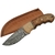 Poignard 21cm lame DAMAS - Couteau en bois et os