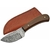 Poignard 15,2cm lame DAMAS - Couteau compact bois de noyer