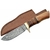 Poignard couteau 24,8cm lame DAMAS - Damascus bois cuir