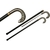 Canne épée 90cm de marche - Pommeau métal design Aigle