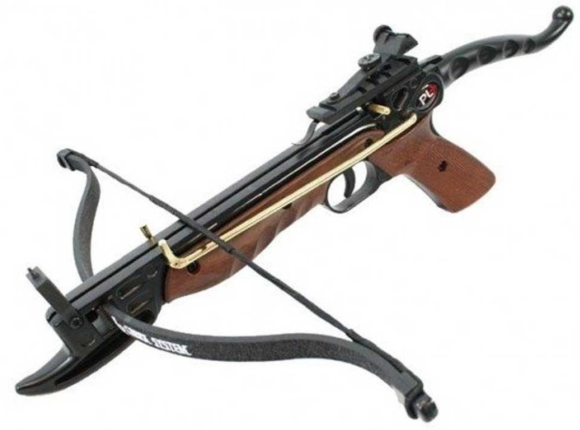 Arbalète pistolet COBRA bois 80 lbs   3 flèches
