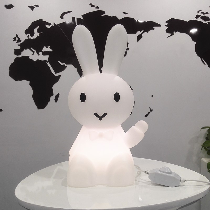 lapin lumineux peluche