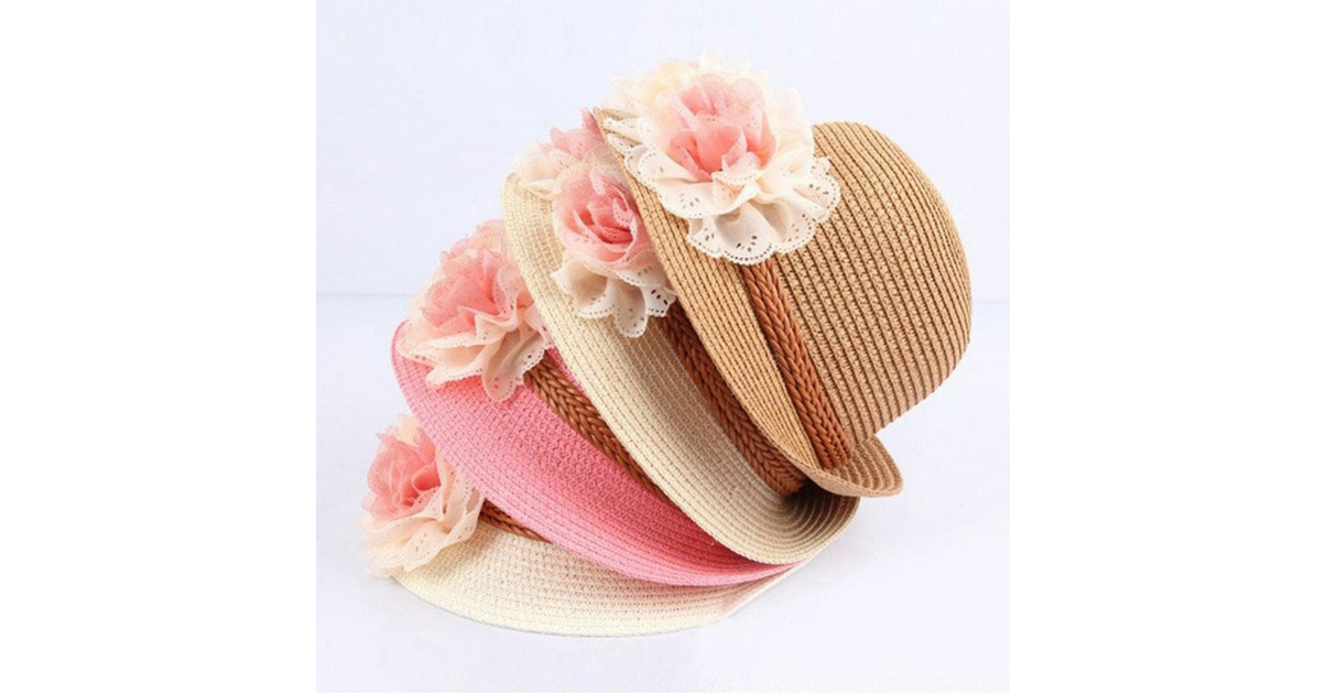 Butterme Chapeau De Paille à Oreilles De Chat Mignon Pour L