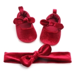 0-18M-princesse-nouveau-n-infantile-b-b-filles-chaussures-velours-rouge-no-l-b-b