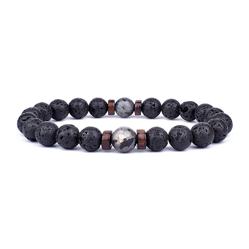 Bracelet-en-pierre-volcanique-pour-homme-perles-en-bois-de-lave-de-8mm-Bracelet-de-bouddha