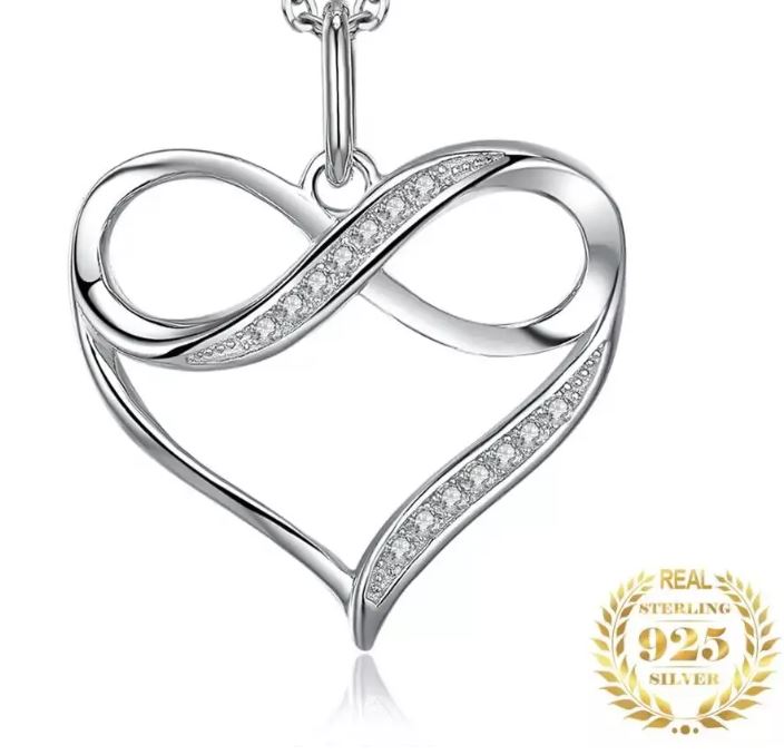 collier pendentif coeur noeud amour infini boutique zen style