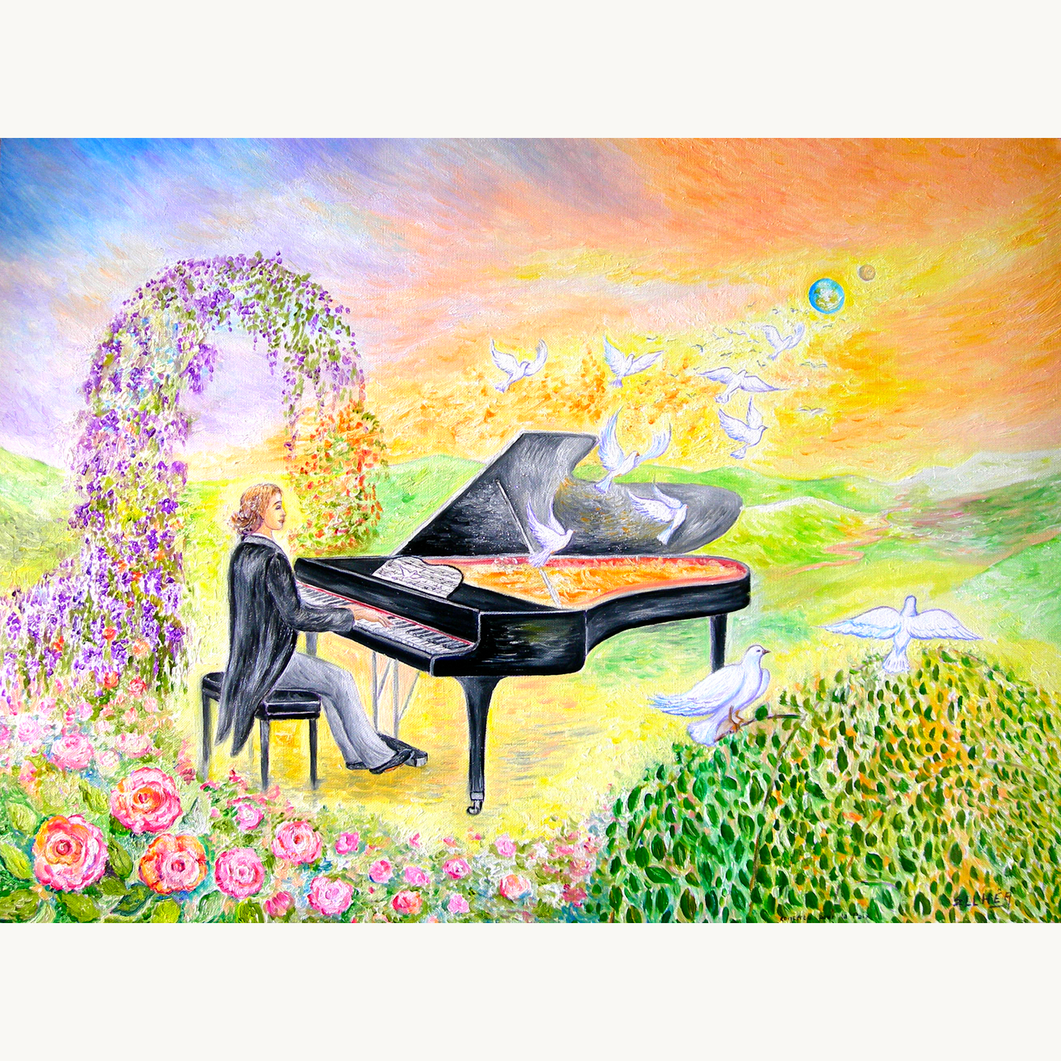 toile meditation concerto pour la paix