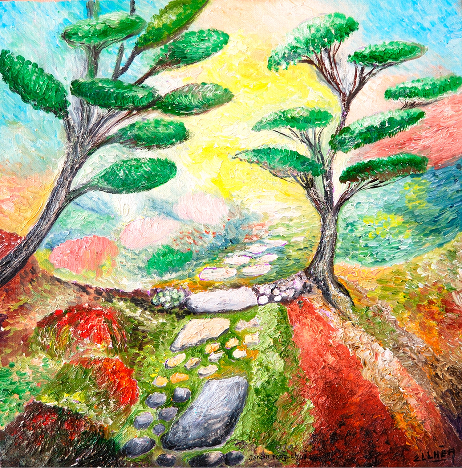 toile jardin feng shui c8