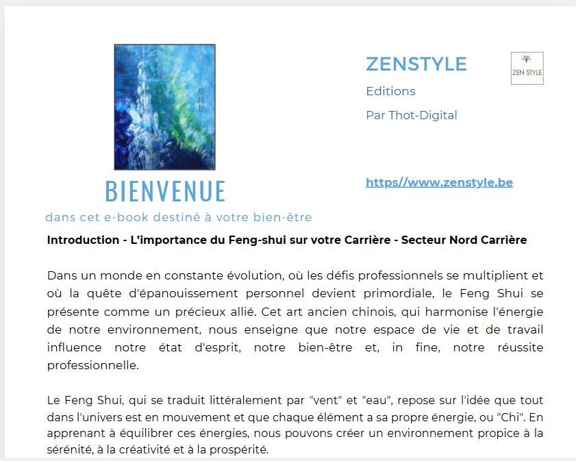 intro feng shui carriere