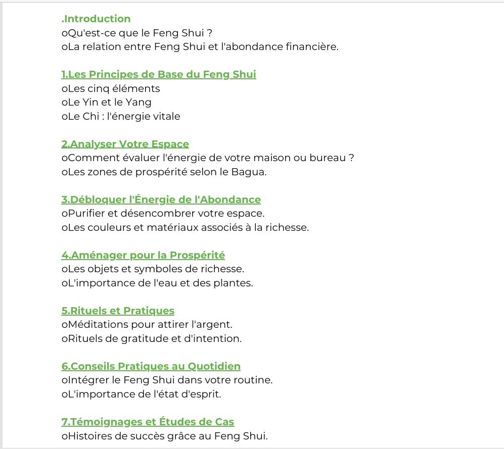 feng shui abondance spmmaire zenstyle.be sommaire