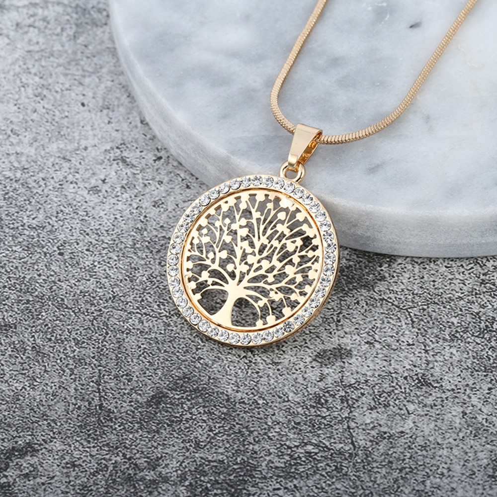 Médaille-arbre-de-vie-avec-incrustation-de-zircon-boutique-zen-style