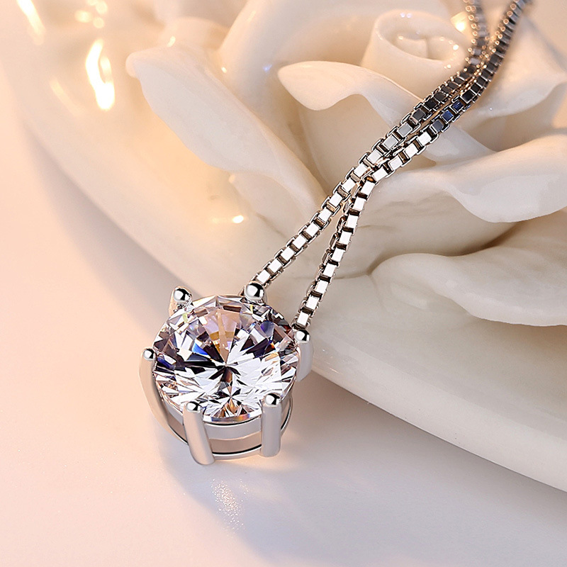 Cha-ne-en-strass-exquise-zircon-unique-925-collier-en-argent-pur-accessoires-de-mode-f