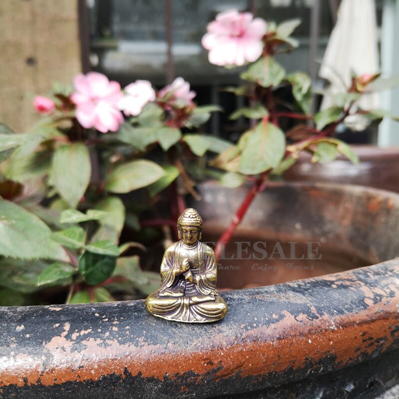 Mini-Statue-de-bouddha-Vintage-en-laiton-Sculpture-de-poche-pour-la-maison-le-bureau-d