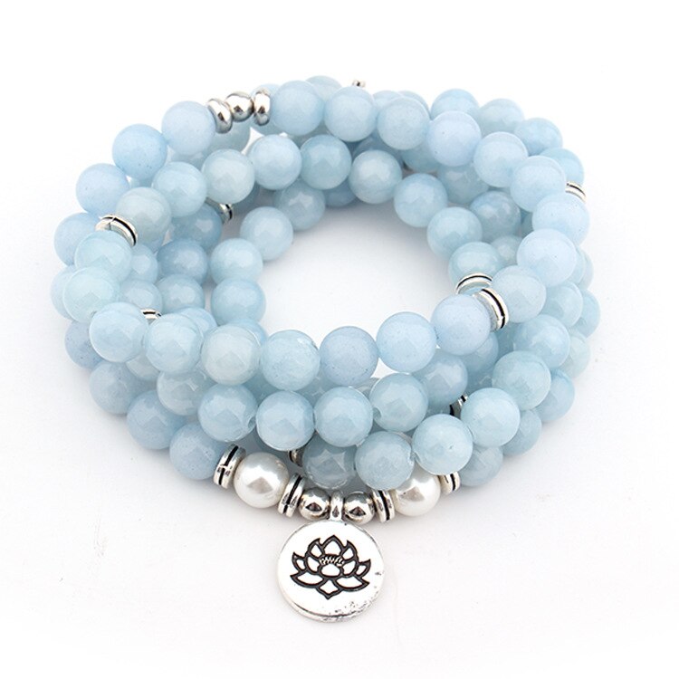 DIEZI-livraison-directe-2018-nouvelle-mode-108-perles-Mala-bleu-ciel-lotus-Strand-Bracelet-Yoga-Bracelet