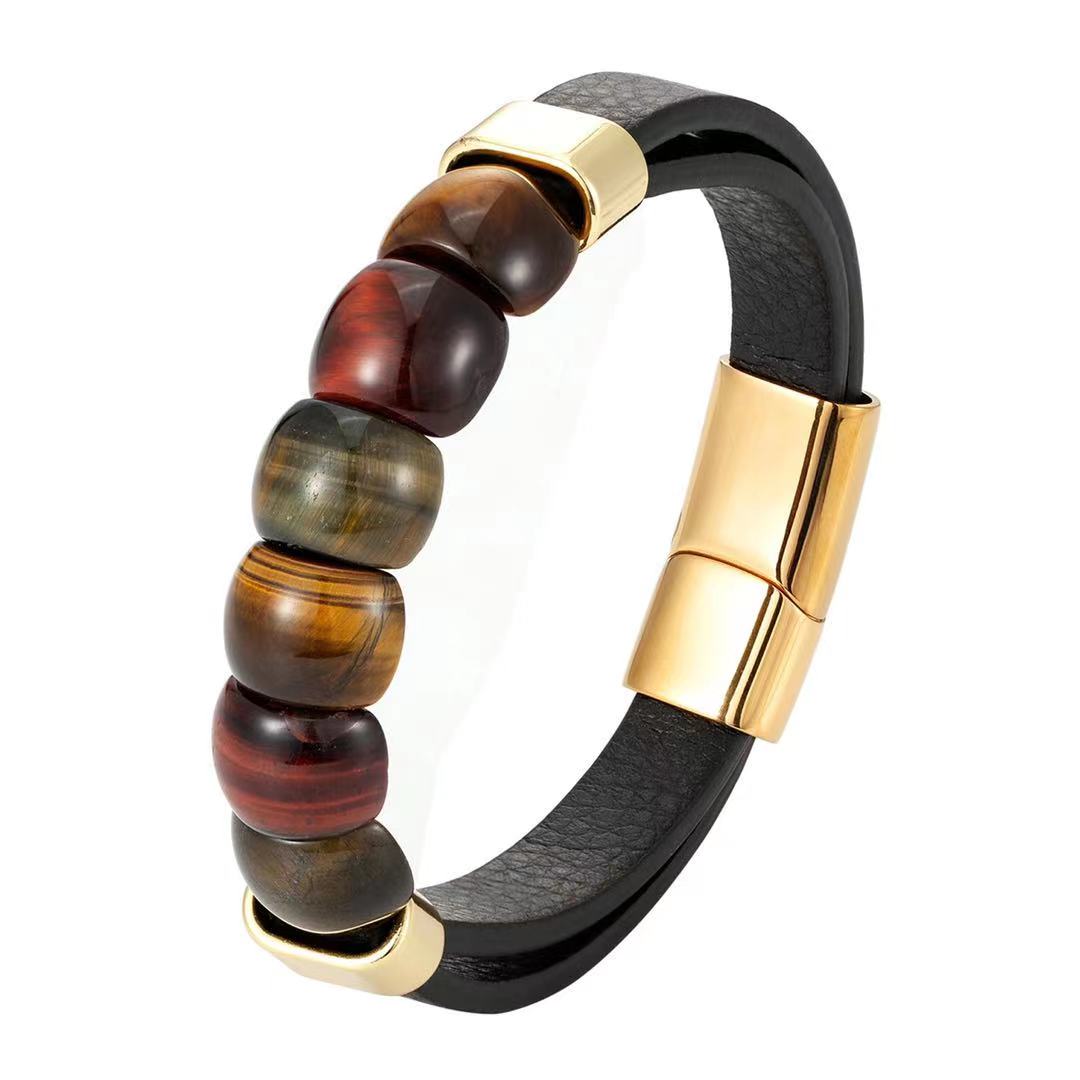 Bracelet-il-de-tigre-en-acier-inoxydable-pour-hommes-anneau-naturel-Type-de-visage-cordon-en