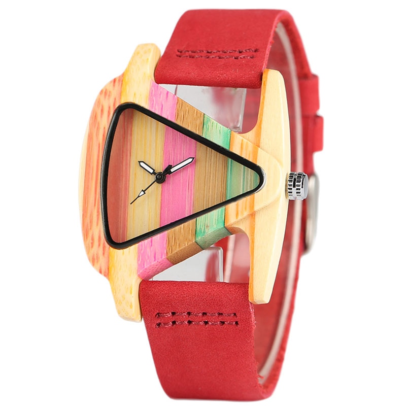 Creative-femmes-bois-montres-Unique-color-en-bois-Triangle-creux-Quartz-montre-bracelet-dames-l-gant