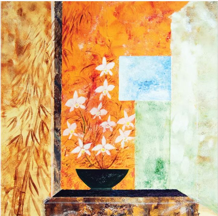 tableau zen reproduction sur toile orchidees peinture ellhea