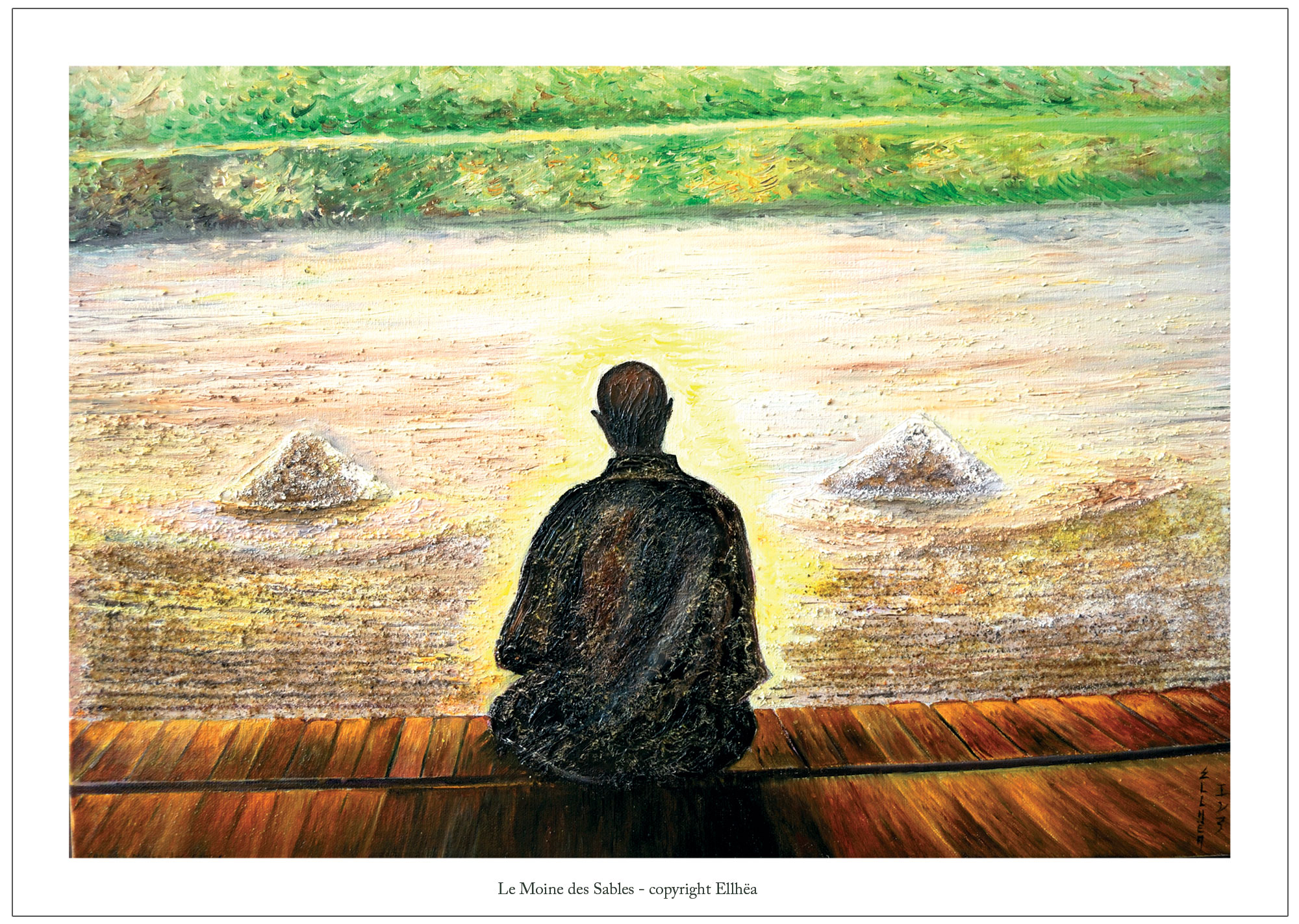 poster de la boutique zen et déco Zen Style Le Moine des Sables
