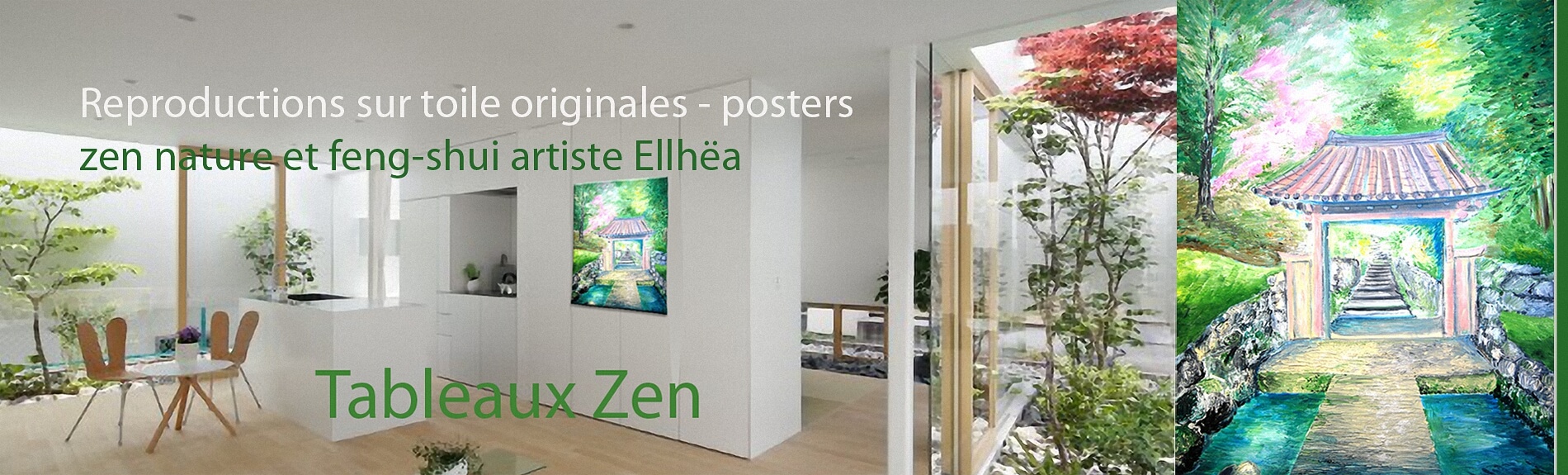 décoration zen - tableau zen peinture de l'artiste Ellhëa