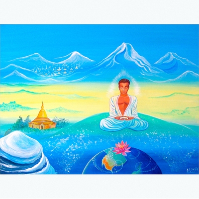 Toile meditation serenite c8