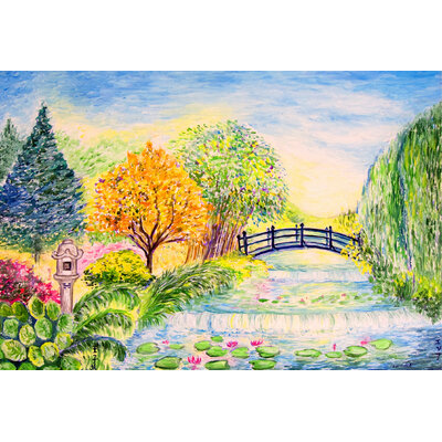 toile zen pont japonais